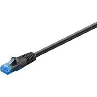 Cat 6A/6A Outdoor-Patchkabel, u/utp, schwarz, Kupferleiter (cu), 2-fach Außenmantel (pe). Kabellänge 60 m von Goobay