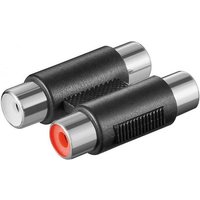 Cinch zweifach Adapter 2x Buchse zu 2x Buchse 2x Cinch-Buchsen 2x Cinch-Buchsen (11607) - Goobay von Goobay
