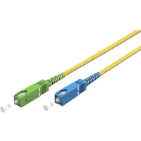 Goobay - Glasfaserkabel (ftth), Singlemode (OS2) Yellow, (Simplex), 20 m, sc-apc (8°) Stecker sc-upc Stecker, halogenfreier Kabelmantel (lszh), von Goobay
