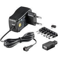 EcoFriendly Universal Netzteil 600 mA 3-12 V mit 8 DC + 1 USB Adapter Netzstecker von Goobay
