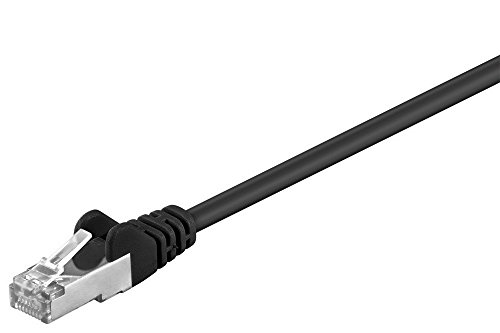 Goobay 39820-gb 10 m Cat5e Netzwerk-Kabel mit 2 x RJ45 Stecker Folie geschirmt, schwarz von goobay