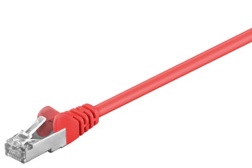 Goobay 69036 CAT 5e Patchkabel, SF/UTP, Rot, CCA Kupfergemisch von goobay