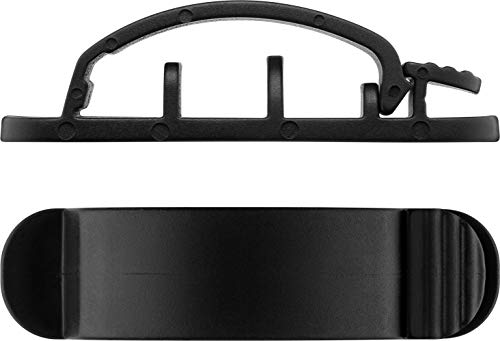 Goobay 70685 Kabelmanagement 3 Slots/Kabelhalter für 5 Kabel, Kabelklemme für Schreibtisch, Auto, Büro, Kabelclip Selbstklebend, Kabel Organizer, 55x15x16 mm, 3er Set, Schwarz von goobay