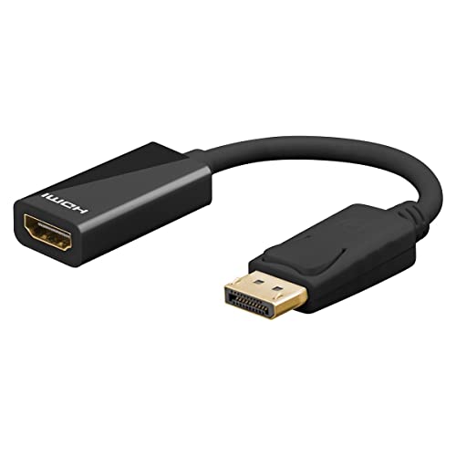 Goobay 71791 DisplayPort/HDMI Adapterkabel 1.2, vergoldet - DisplayPort-Stecker > HDMI-Buchse (Typ A) von goobay
