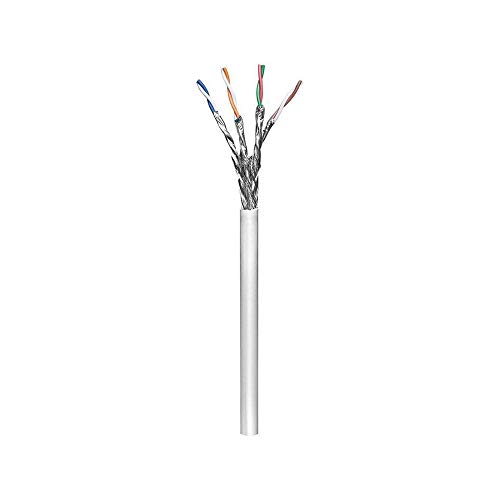 Goobay 95693 305 Meter Rolle CAT 6 Netzwerkkabel, S/FTP (PiMF), Grau - CCA Kupfergemisch, AWG 26/7 (Stranded) von goobay