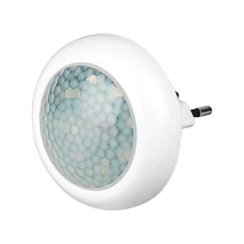 Goobay 96501 LED Nachtlicht mit Bewegungsmelder Innen Steckdosenlicht 120° PIR Sensor 5m Reichweite Steckdosenlampe Bewegungslicht Steckdose Weiß, 1 Stück, Einfarbig von goobay