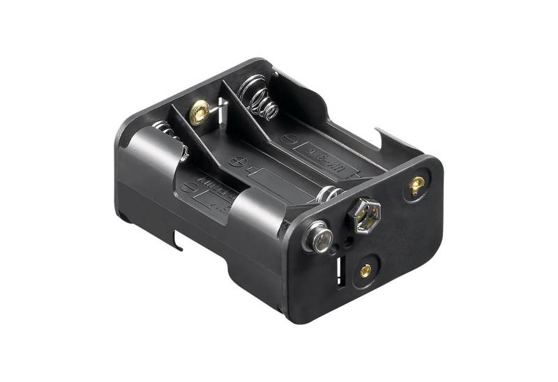 Goobay Batteriebox GOOBAY Batteriehalter, 6x Mignon, Clipanschluss von Goobay