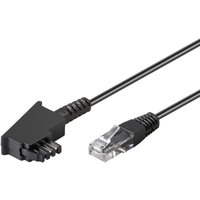 Goobay - DSL-/VDSL-Routerkabel, Kupferleiter (cu), TAE-F-Stecker RJ45-Stecker (8P2C). Kabellänge 15 m von Goobay