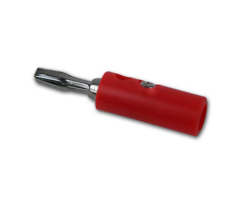 Goobay DIN-Stecker 10 Bananen-Stecker rot mit Schraubanschlüssen von Goobay