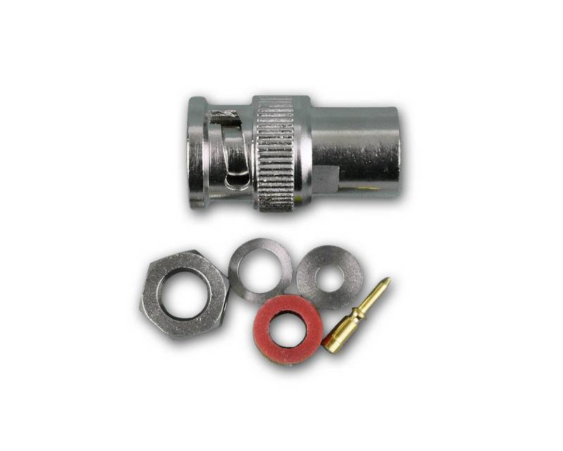 Goobay DIN-Stecker BNC-Stecker mit Schraubanschluss, Gold-Pin von Goobay