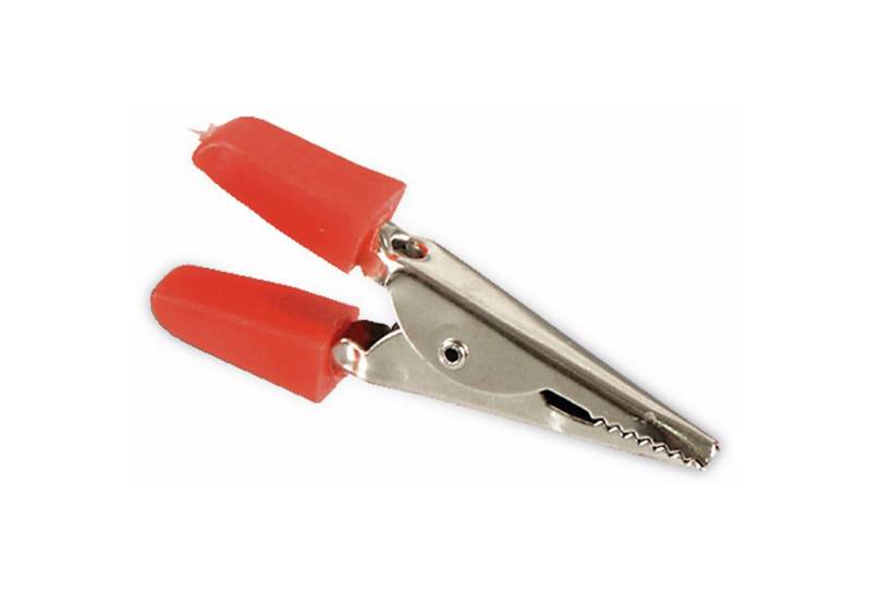 Goobay Krokodilklemme GOOBAY Krokodilklemme, teilisoliert, 45 mm, rot von Goobay