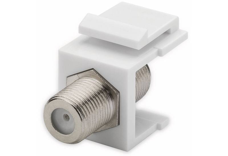 Goobay Koax-Kabelverbinder GOOBAY Einbau-Modul 79474. F-Kupplung, weiß Goobay Koax-Kabelverbinder GOOBAY Einbau-Modul 79474. F-Kupplung, weiß von Goobay