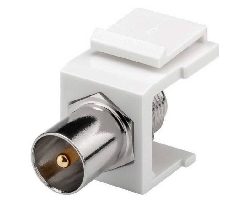 Goobay Koax-Kabelverbinder Keystone Modul Koax-Stecker> F-Buchse, rausstehend Goobay Koax-Kabelverbinder Keystone Modul Koax-Stecker> F-Buchse, rausstehend von Goobay