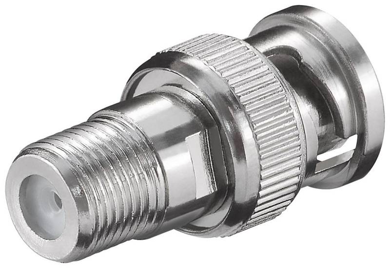 Goobay Koax-Kabelverbinder goobay F Adapter F Buchse auf BNC Stecker Zink Adapter (Bulk) von Goobay