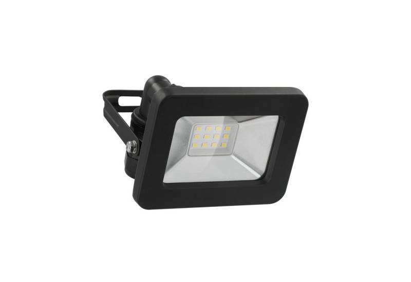 Goobay LED Flutlichtstrahler LED Außenstrahler 10 W Scheinwerfer, LED fest integriert, Neutralweiß, 4000 K / 850 lm / M16 Kabelverschraubung / Schwarz von Goobay