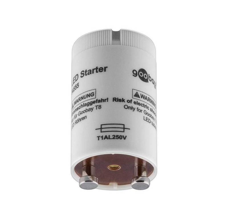 Goobay LED-Leuchtmittel Goobay 54555 LED Starter, Für LED Röhre T8, 2er Set von Goobay
