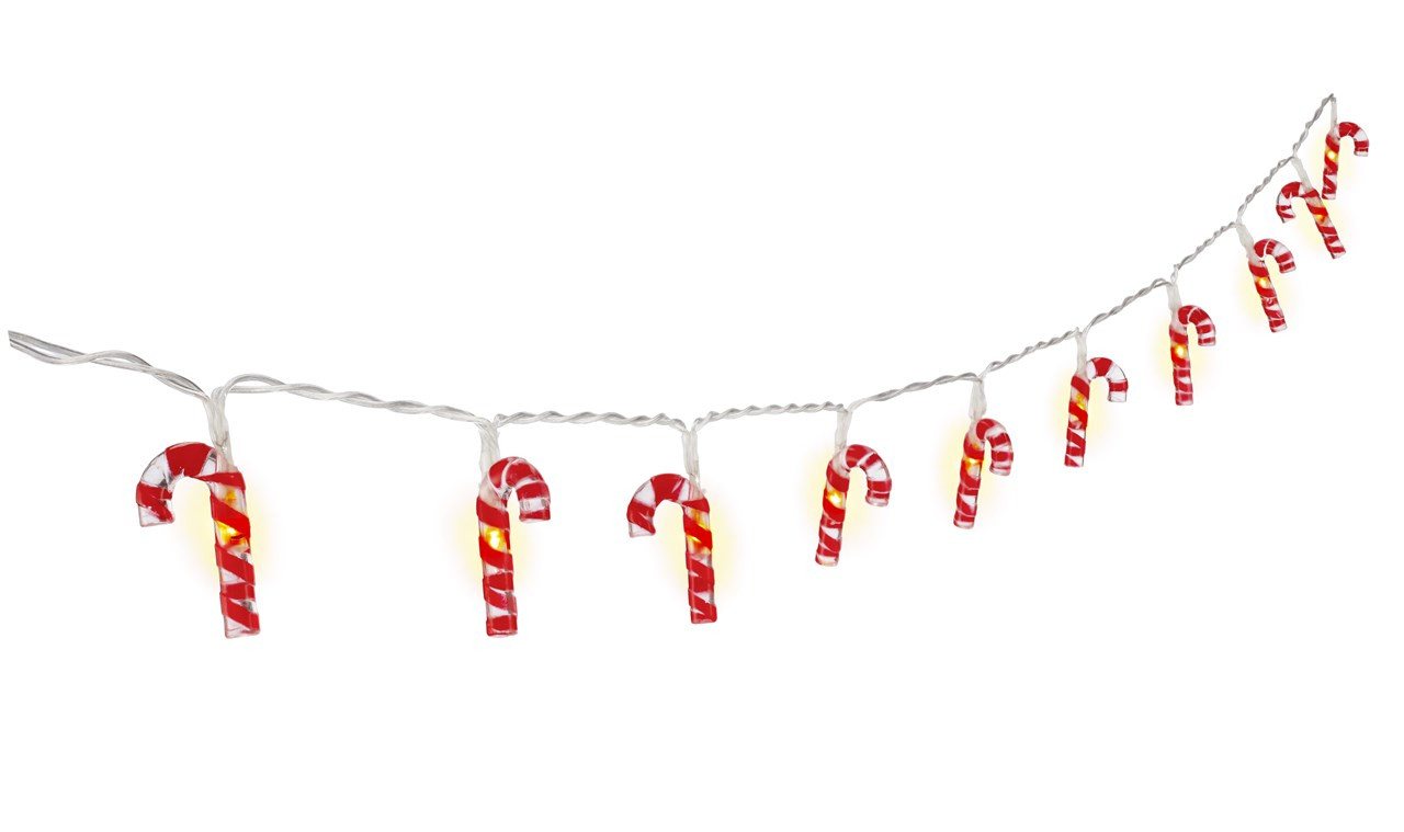 Goobay Lampenfassung 10er LED-Lichterkette ''Zuckerstangen'' mit Timer-Funktion warmweiß (3 Goobay Lampenfassung 10er LED-Lichterkette ''Zuckerstangen'' mit Timer-Funktion warmweiß (3 von Goobay