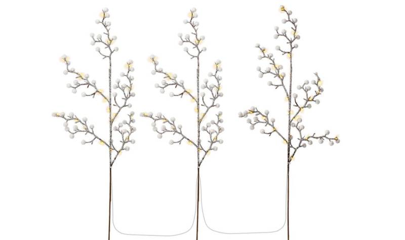 Goobay Lampenfassung 3er-Set Lichterbäume mit 75 LEDs mit Timer-Funktion warmweiß (3000 K) von Goobay