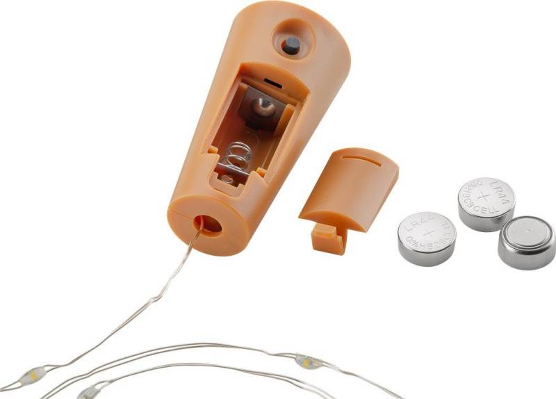 Goobay Lampenfassung 3x 10er LED-Flaschen-Lichterkette inkl. Timer Stimmungsvolle Leuchtdek von Goobay