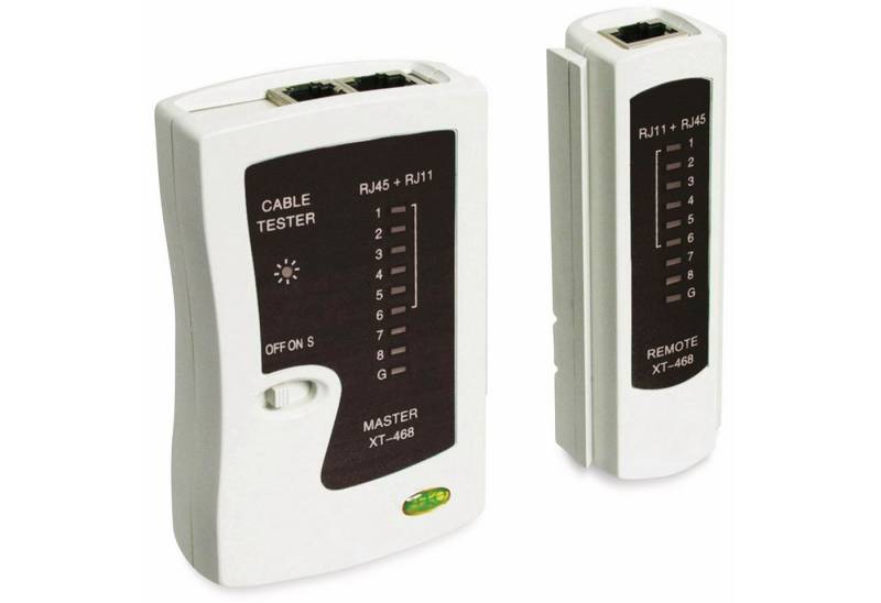 Goobay Leitungsortungsgerät GOOBAY Netzwerk-Kabeltester 68856, CAT.5/6, ISDN von Goobay