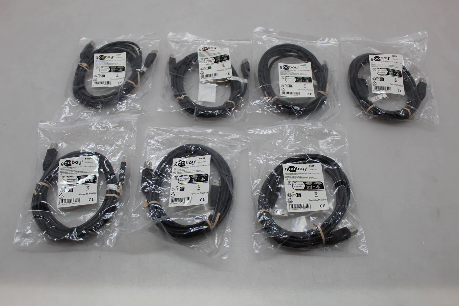 Goobay Usb Kabel Super Speed 3m Schwarz Usb A Zu Usb B 7 Stück B-Ware von Goobay