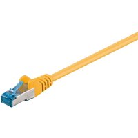 Goobay - cat 6A Patchkabel, s/ftp (PiMF), gelb, Kupferleiter (cu), halogenfreier Kabelmantel (lszh). Kabellänge 2 m von Lenco