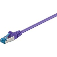 Goobay - cat 6A Patchkabel, s/ftp (PiMF), violett, Kupferleiter (cu), halogenfreier Kabelmantel (lszh). Kabellänge 0.25 m von Goobay