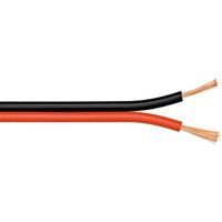 Goobay - Lautsprecherkabel rotschwarz, 50 m Rolle, Querschnitt 2 x 2,5 mm², cca. Kabellänge 50 m von Goobay