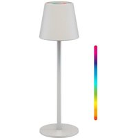 Kabellose LED-Tischleuchte rgbw, weiß, mit Touch-Steuerung, 150 lm, zahlreiche RGB-Lichtfarben und warmweiß (3000 k), stufenlos dimmbar. von Goobay