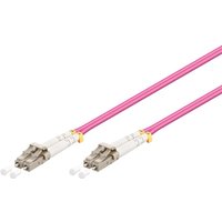 Goobay - lwl Kabel, Multimode (OM4) Violett, lc-upc Stecker lc-upc Stecker, halogenfreier Kabelmantel (lszh), Lichtwellenleiter (lwl). Kabellänge 1 m von Goobay
