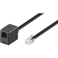 Modularverlängerungskabel, Kupferkaschierter Aluminiumleiter (CCA), RJ12-Stecker (6P6C) RJ12-Buchse (6P6C). Kabellänge 6 m von Goobay
