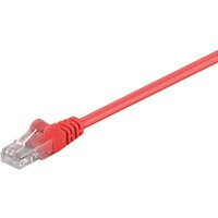 Cat 5e Patchkabel, u/utp, rot, Kupferkaschierter Aluminiumleiter (cca). Kabellänge 3 m von Goobay