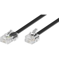 Goobay - Telefonkabel (Modularkabel/Westernkabel), Kupferkaschierter Aluminiumleiter (cca), RJ45-Stecker (8P4C) RJ11-Stecker (6P4C). Kabellänge 10 m von Goobay