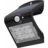 Goobay - Solar LED-Wandleuchte mit Bewegungsmelder, 1,5W, schwarz von Goobay