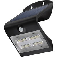 Solar LED-Wandleuchte mit Bewegungsmelder, 3,2 w, schwarz - Goobay von Goobay