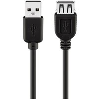 goobay USB-Kabel Verl. AA st/bu 5.0m schwarz (68905) von Goobay
