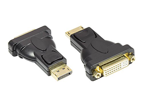 Adapter Displayport Stecker zu DVI-I 24+5 Buchse von Good Connections