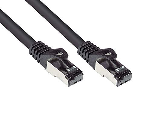 Good Connections® SmartFLEX Cat.6A INDUSTRIE (PUR) - 2 m - Hochflexibles 10-GIGABIT - KUPFERLEITER / CU - Öl- und UV-beständig, schleppkettentauglich - S/FTP, PiMF - halogenfrei (LSZH) - SCHWARZ von Good Connections