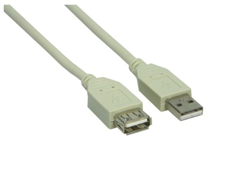 Good Connections 2511-OF2 Verlängerungskabel USB 2.0 Stecker A auf Buchse A, 1,8m grau von Good Connections
