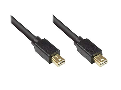 Good Connections Mini-DisplayPort Anschlusskabel - beidseitig MDP Stecker - 4K2K / UHD - 24K vergoldete Kontake - 3-fach Schirmung, Kupferadern (OFC) - schwarz, 5 m von Good Connections