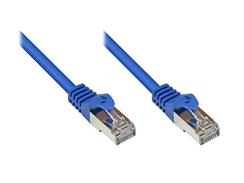 Patchkabel, Cat. 5e, SF/UTP, blau 0,5m, Good Connections® von Good Connections
