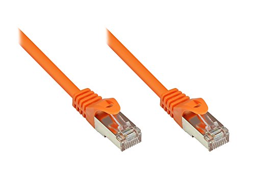 Patchkabel, Cat. 5e, SF/UTP, orange, 0,5m, Good Connections® von Good Connections