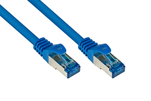 Patchkabel, Cat. 6A, S/FTP, PiMF, halogenfrei, 500MHz, blau, 10m, Good Connections® von Good Connections