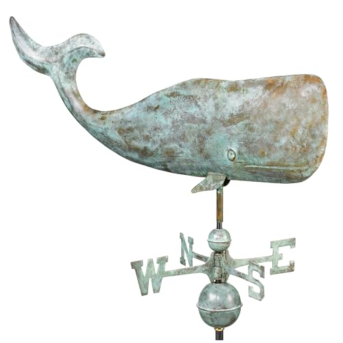 Gute Anfahrt 37 "Whale Weathervane, Blue Verde Copper von Good Directions