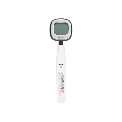 OXO Good Grips Digitales Fleischthermometer mit Sofort-Anzeige – Edelstahl – silber/schwarz von OXO