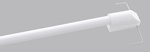 Good Life Klemmfix Gardinenstange Scheibenstange 85-135 cm Vitragestange Klemmstange Vitrage Weiß ohne zu Bohren Cafehausstange ausziehbar Spanndeko von Good Life