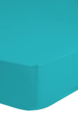 Emotion Spannbettlaken, Jersey, 140 x 200 cm, 140 x 200 cm, Blau von Good Morning