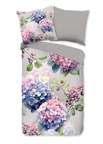 Good Morning Baumwoll-Bettwäsche 135x200 Julia Hortensien Silber rosa blau 33108 Good Morning Baumwoll-Bettwäsche 135x200 Julia Hortensien Silber rosa blau 33108 von Good Morning