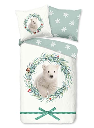 Single Duvet Cover 135 x 200 cm Flannel No. 30149 Off-White von Good Morning