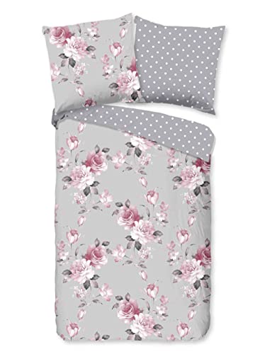 Single Duvet Cover 155 x 220 cm No. 30322 Grey von Good Morning